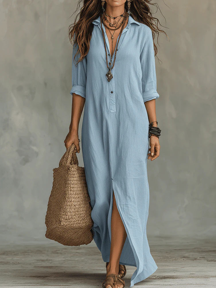 WILLOW | Effortless Vestido Maxi Flattering Silhouette Versatile Daily Wear