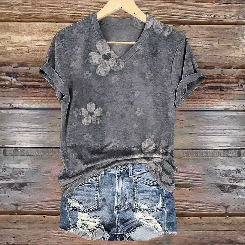Inspiración Vintage-Camiseta Premium Cotton con Motivo Botánico