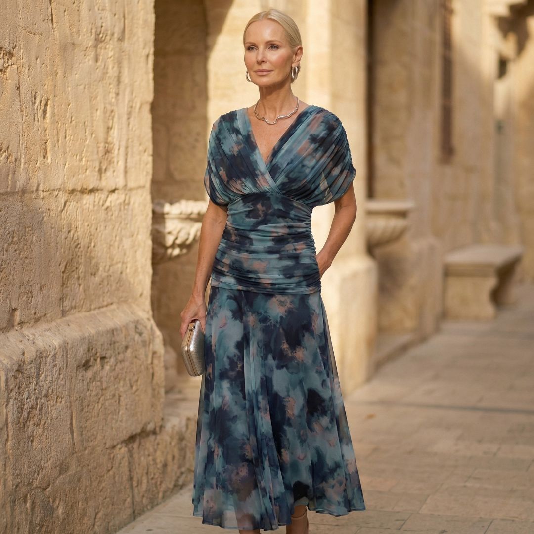 Luna | Elegant Blue Vestido