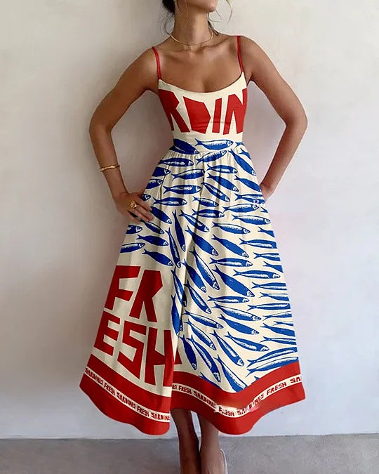 Winslowe | Coastal Art Vestido Midi