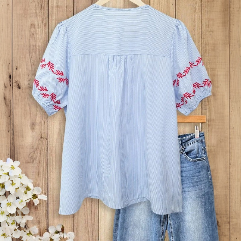 Inspiración Vintage-Blusa de Seda con Motivo Botánico