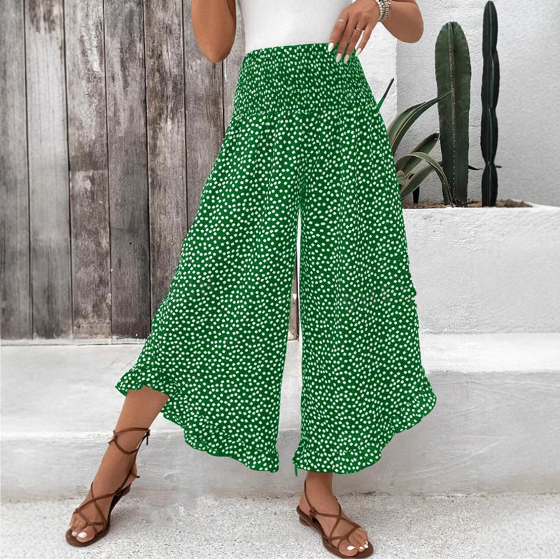 Lässige Weite Hose con Punkten