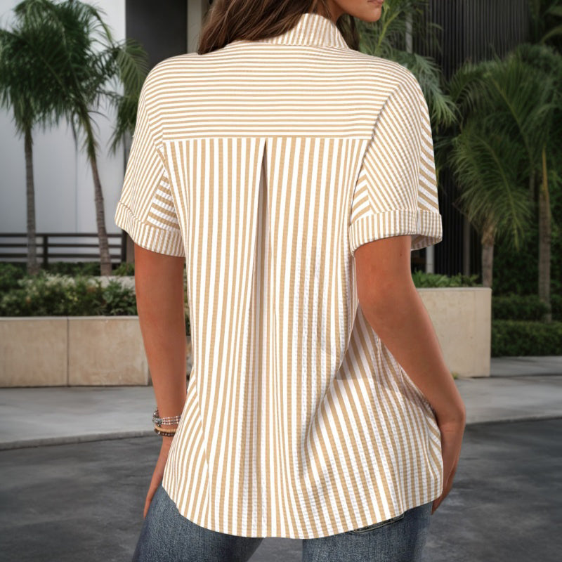 Inspiración Vintage-Blusa de Seda con Streifen