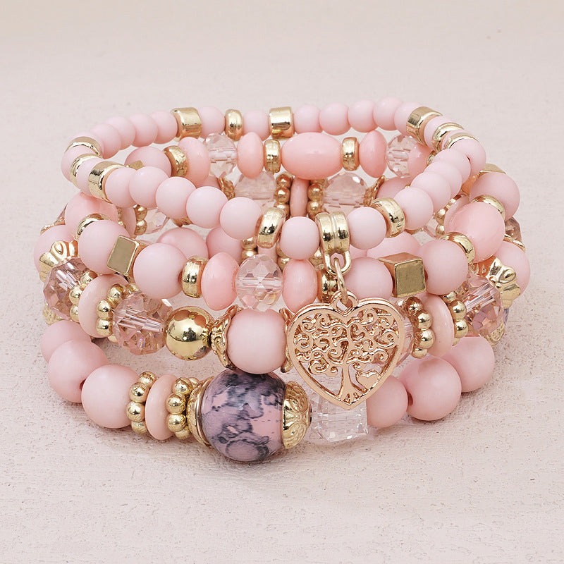 Boho-Chic Brazalete de Perlas Orgánicas