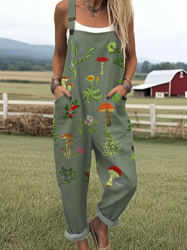 Nature-Inspired Embroidery Mono Silhouette