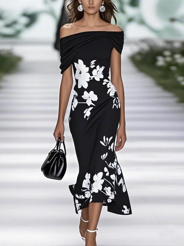 Frederique | Elegant Floral Print Vestido
