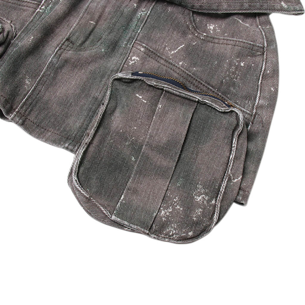 Deconstructed Cargo Pocket Mini Skirt