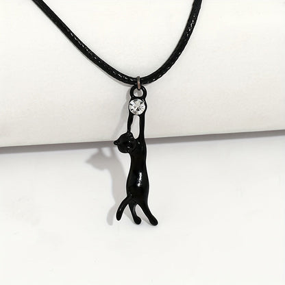 Inspiración Vintage Katzenanhänger-Collar de Alta Joyería