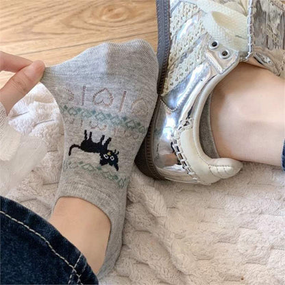 Calcetines de Hilo con Cartoon-Tiermotiven
