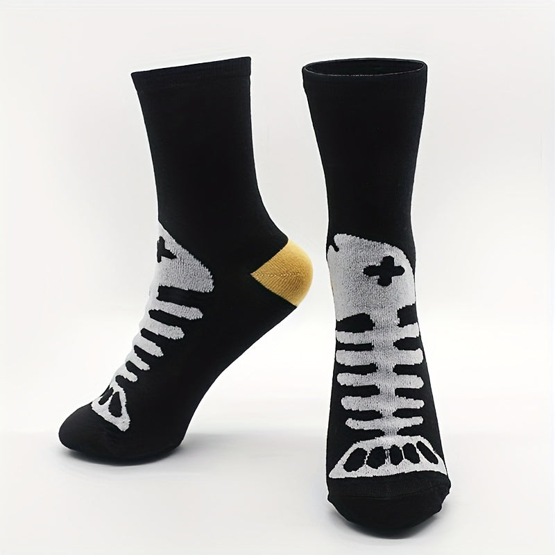 Lässige Calcetines de Hilo con Katzenmuster