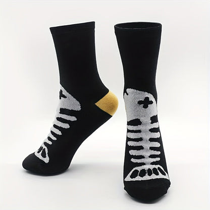 Lässige Calcetines de Hilo con Katzenmuster