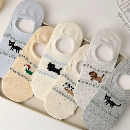 Calcetines de Hilo con Cartoon-Tiermotiven