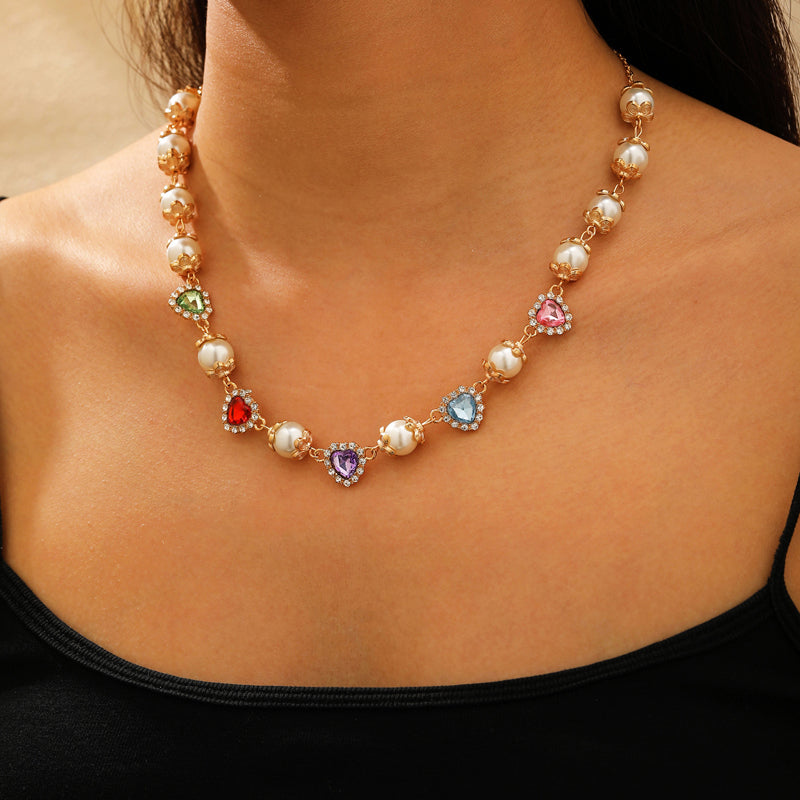 Silueta Corazón Collar de Alta Joyería de Boho-Stil