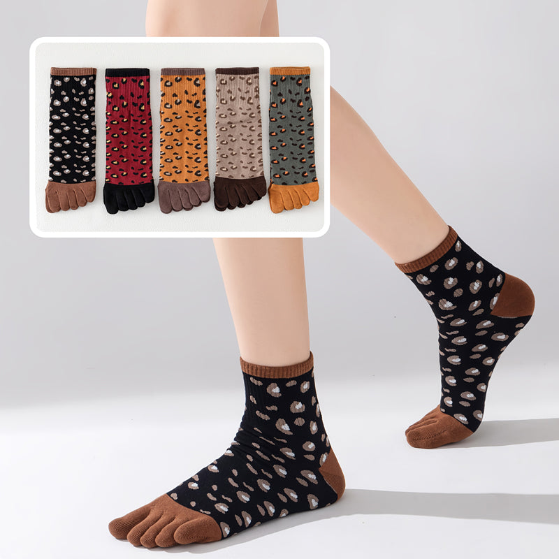 Set con 5 Paar Zehensocken