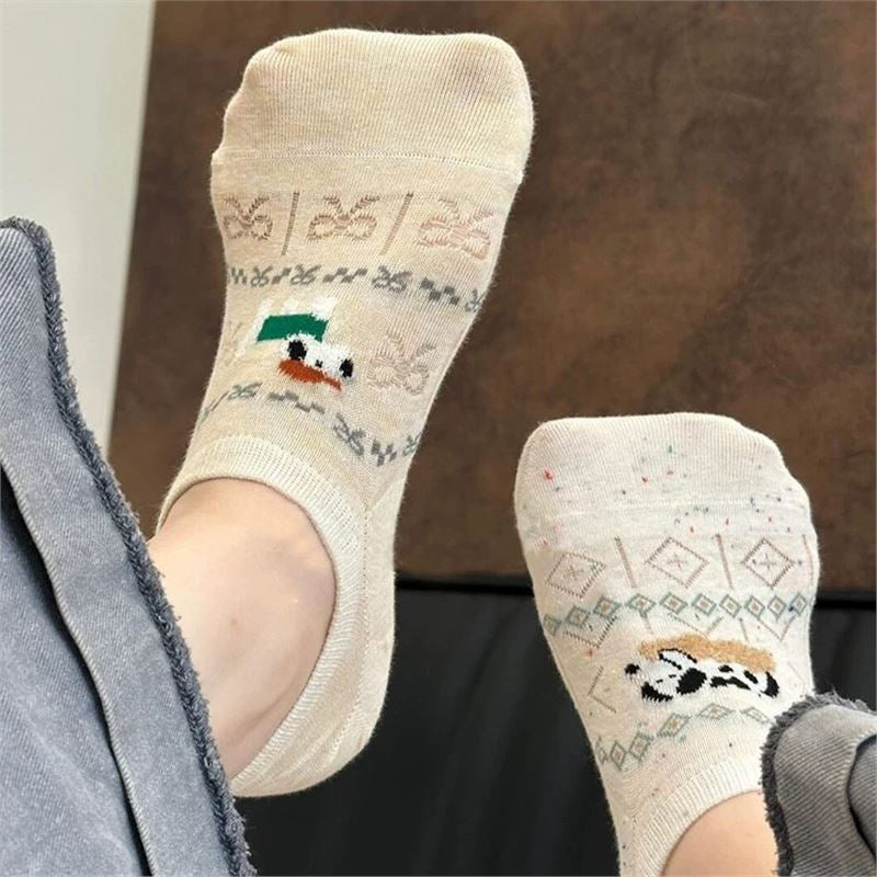 Calcetines de Hilo con Cartoon-Tiermotiven
