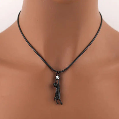 Inspiración Vintage Katzenanhänger-Collar de Alta Joyería