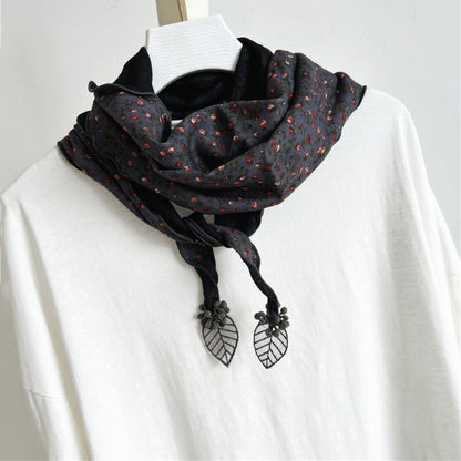 Inspiración Vintage-Foulard de Cachemira con Motivo Botánico