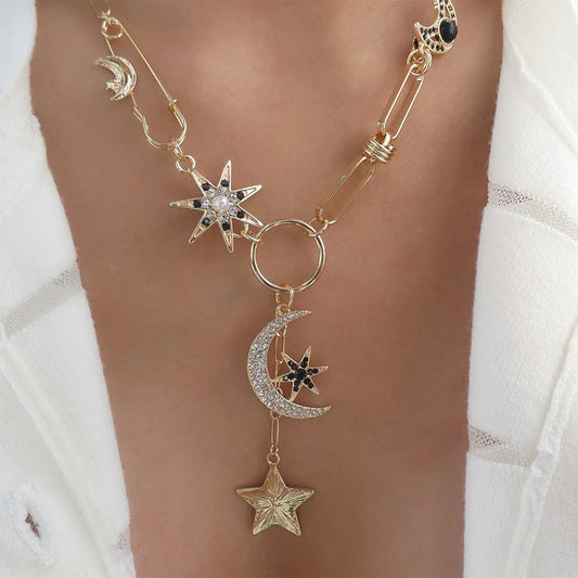 Inspiración Inspiración Vintage Boho-Chic con Colgante Esculpido Collar de Alta Joyería