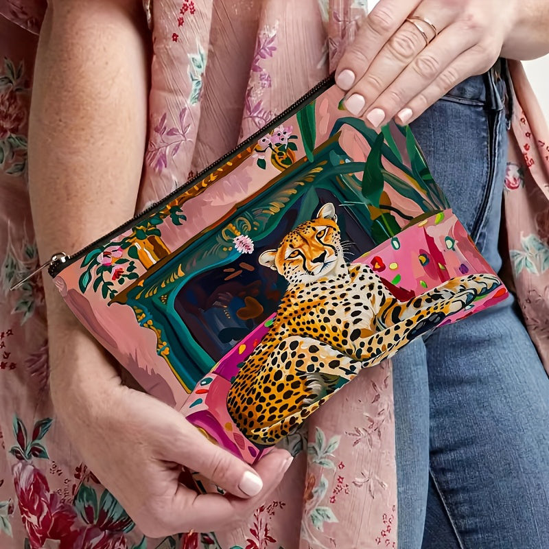 Inspiración Vintage-Bolso de Lujo con Leopardenmuster