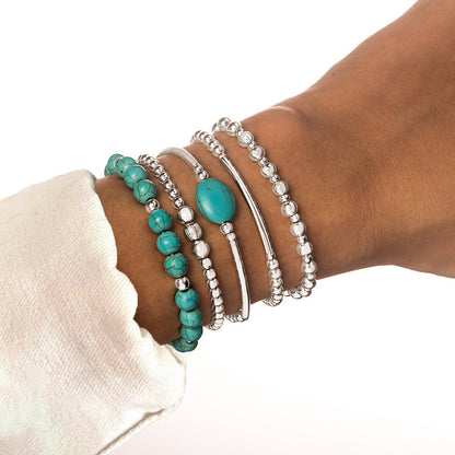 Inspiración Vintage Ethnisches Brazalete de Perlas Orgánicas