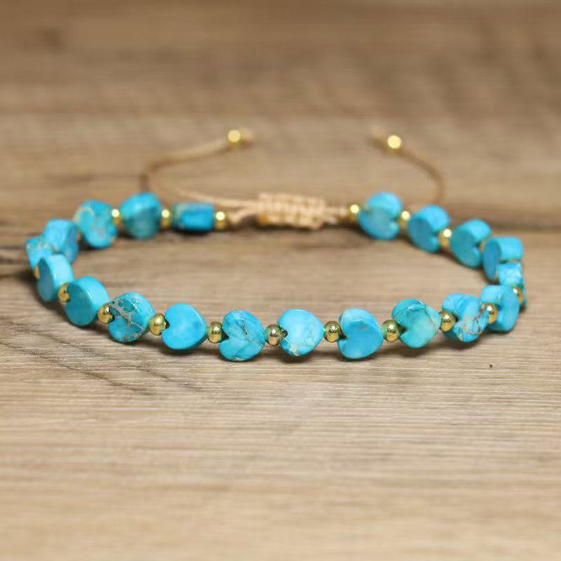 Handgeflochtenes Herz-Brazalete de Diseño