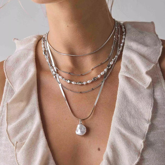 Inspiración Inspiración Vintage Boho-Chic con Colgante Esculpido Collar de Alta Joyería
