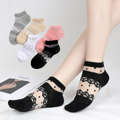 Packung con 5 Paar Atmungsaktiven Calcetines de Hilo