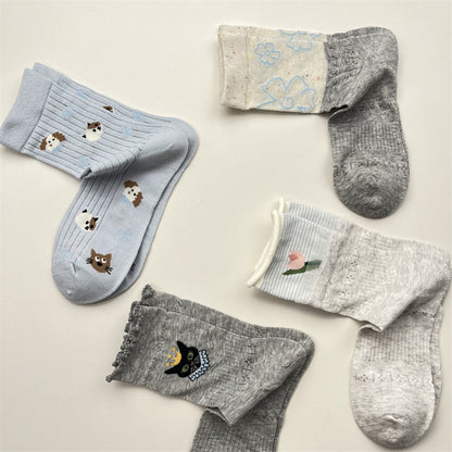 Inspiración Vintage-Freizeitsocken
