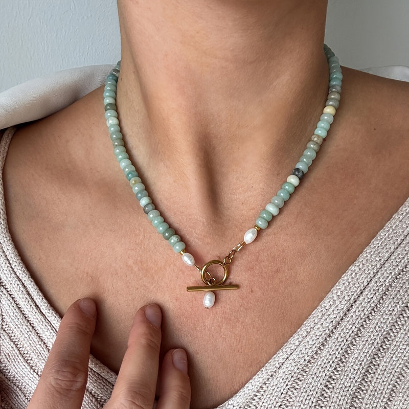 Perlenkette de Böhmischen Stil
