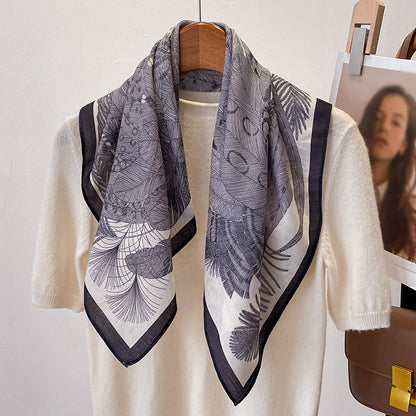 Eleganter Inspiración Vintage-Foulard de Cachemira