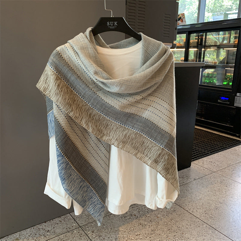 Casual Refinado Inspiración Vintage-Foulard de Cachemira