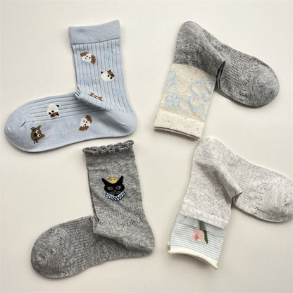 Inspiración Vintage-Freizeitsocken