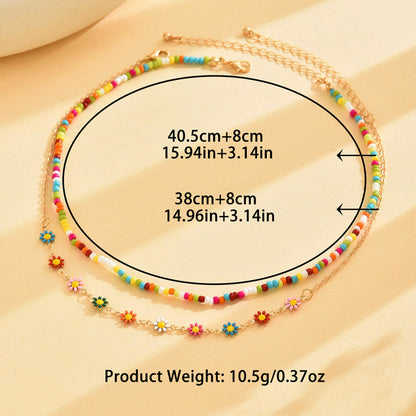 Boho-Chic Collar de Alta Joyería con Bunten Perlen