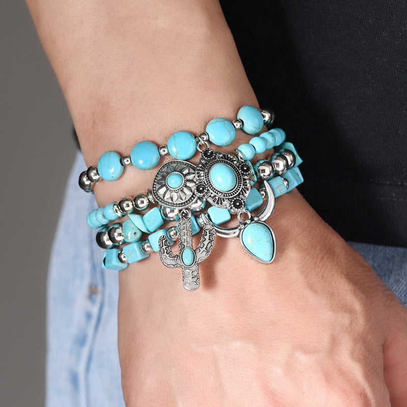 Boho-Chic Brazalete de Perlas Orgánicas