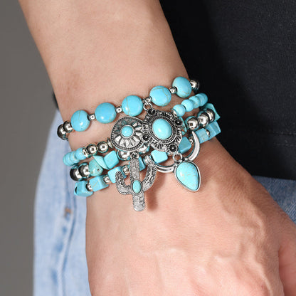 Boho-Chic Brazalete de Perlas Orgánicas