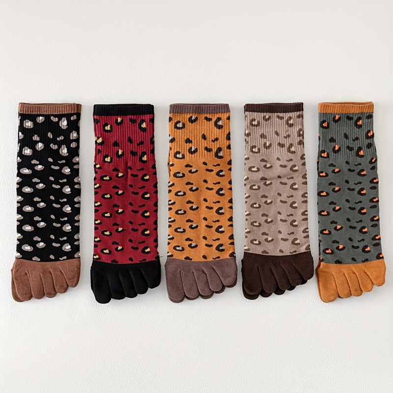 Set con 5 Paar Zehensocken