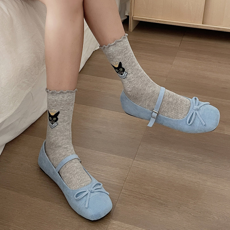 Inspiración Vintage-Freizeitsocken