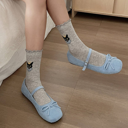 Inspiración Vintage-Freizeitsocken