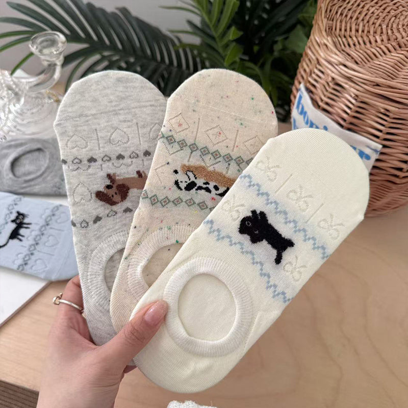 Calcetines de Hilo con Cartoon-Tiermotiven
