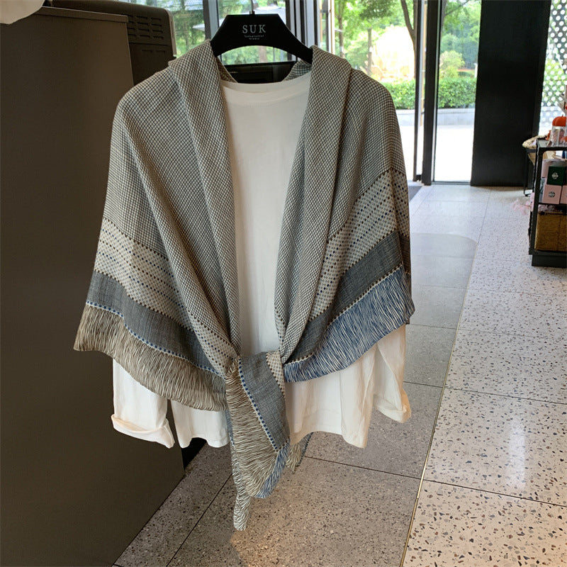 Casual Refinado Inspiración Vintage-Foulard de Cachemira