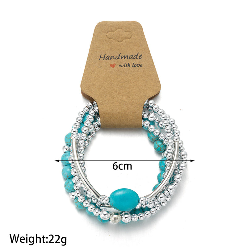 Inspiración Vintage Ethnisches Brazalete de Perlas Orgánicas