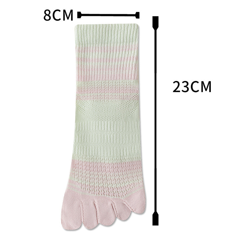 Gestreifte Und Bunte Fünf-Zehen-Calcetines de Hilo