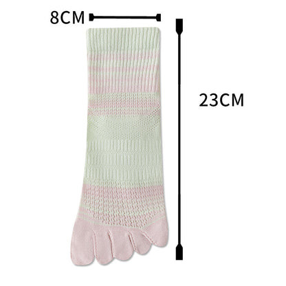 Gestreifte Und Bunte Fünf-Zehen-Calcetines de Hilo