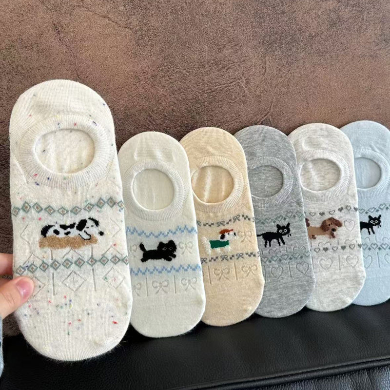 Calcetines de Hilo con Cartoon-Tiermotiven