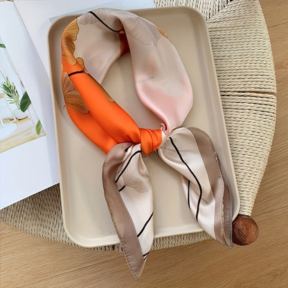 Casual Refinado Ginkgoblatt-Foulard de Cachemira