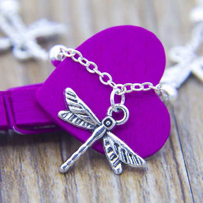 Inspiración Vintage-Brazalete de Diseño con Grabado Libélula Imperial