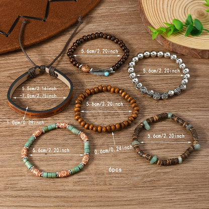 Boho-Brazalete de Perlas Orgánicas
