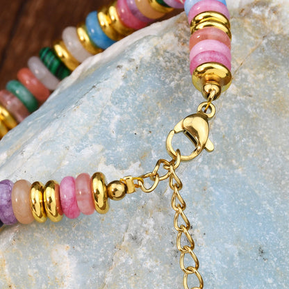 Boho-Brazalete de Perlas Orgánicas