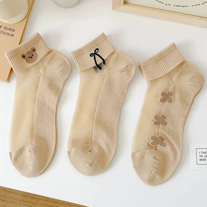 Inspiración Vintage Atmungsaktive Calcetines de Hilo
