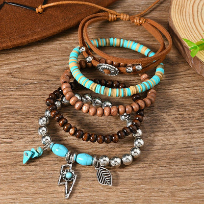Boho-Brazalete de Perlas Orgánicas